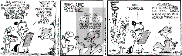 Over the Hedge on Thursday October 30, 2003 Comic Strip