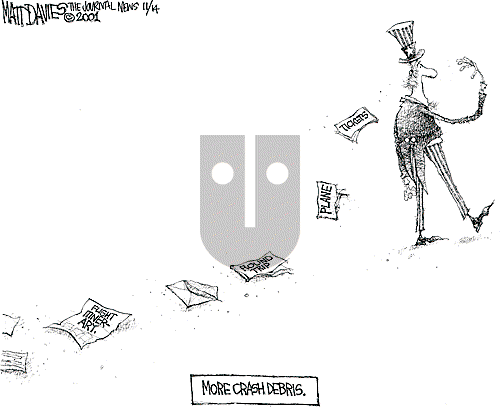 Matt Davies on Tuesday November 13, 2001 Comic Strip