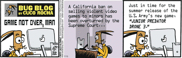 La Cucaracha on Friday July 15, 2011 Comic Strip
