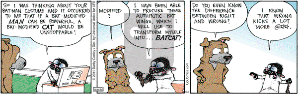 Get Fuzzy on Monday October 3, 2011 Comic Strip