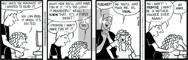 Clear Blue Water on Thursday December 6, 2007 Comic Strip