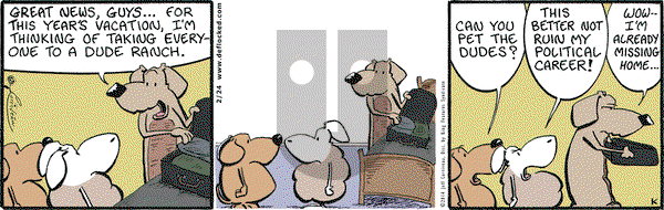 DeFlocked on Monday February 24, 2014 Comic Strip