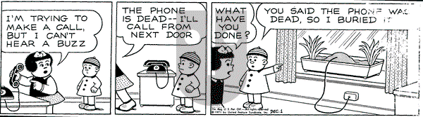 Nancy on Wednesday December 1, 1971 Comic Strip
