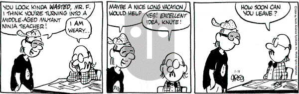 Luann on Tuesday January 11, 1994 Comic Strip