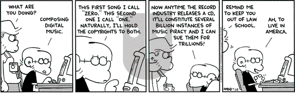 FoxTrot on Monday July 28, 2003 Comic Strip