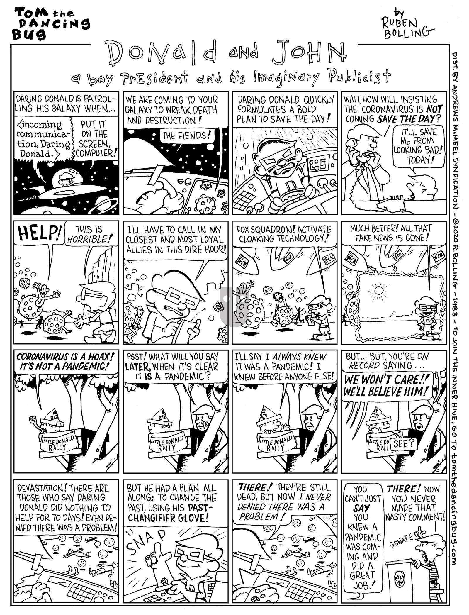 Tom the Dancing Bug - Monday April 13, 2020 Comic Strip
