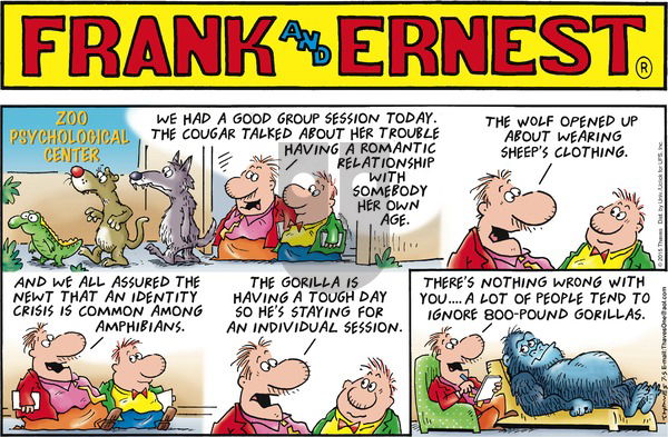 Frank and Ernest on Sunday July 5, 2015 Comic Strip