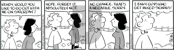 Drabble on Wednesday July 24, 2002 Comic Strip