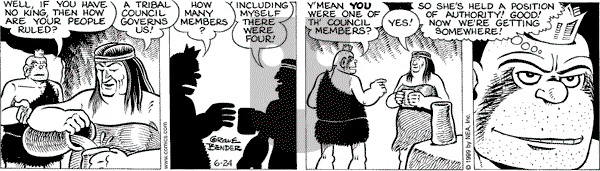 Alley Oop on Thursday June 24, 1999 Comic Strip