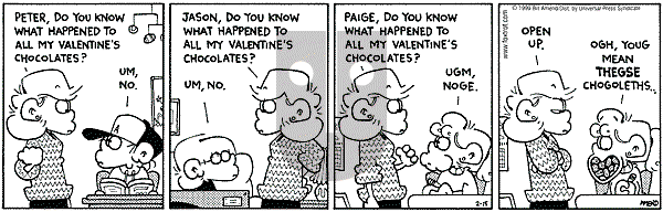 FoxTrot on Monday February 15, 1999 Comic Strip