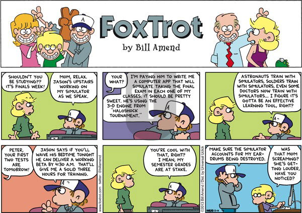 FoxTrot on Sunday May 19, 2013 Comic Strip