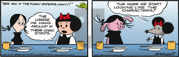 Nancy on Thursday March 27, 2014 Comic Strip