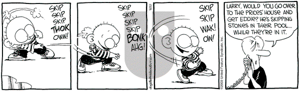 The Buckets on Tuesday April 22, 2003 Comic Strip