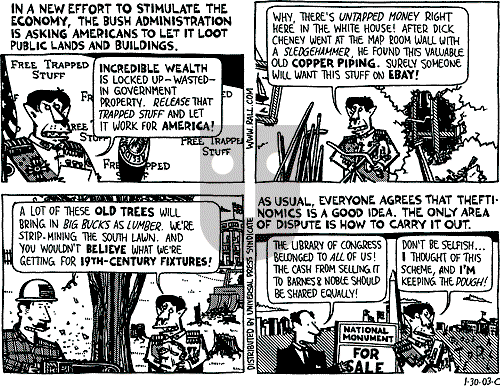 Ted Rall on Monday February 3, 2003 Comic Strip