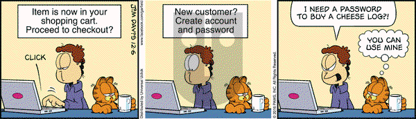 Garfield on Tuesday December 6, 2016 Comic Strip