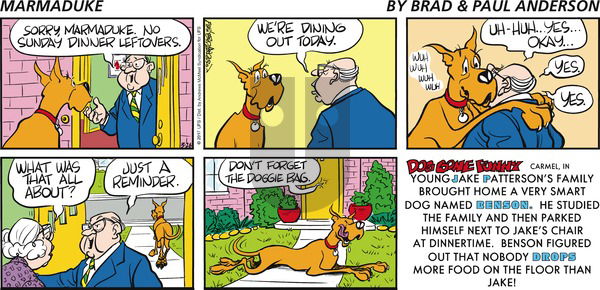 Marmaduke on Sunday March 26, 2017 Comic Strip