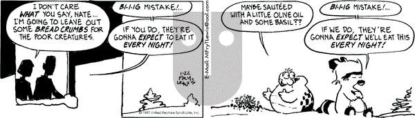 Over the Hedge on Wednesday January 22, 1997 Comic Strip