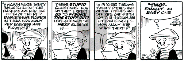 Nancy on Tuesday May 25, 2004 Comic Strip