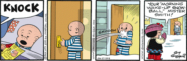 Nancy on Monday January 27, 2014 Comic Strip
