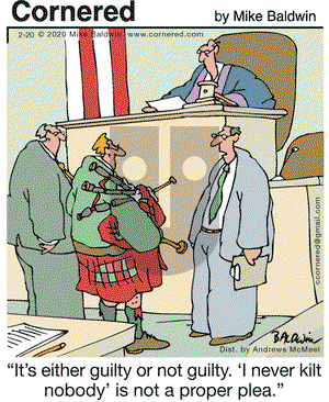 Cornered on Thursday February 20, 2020 Comic Strip