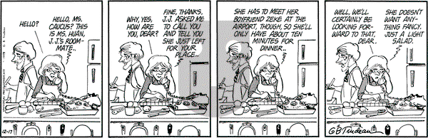 Doonesbury on Monday December 17, 1979 Comic Strip