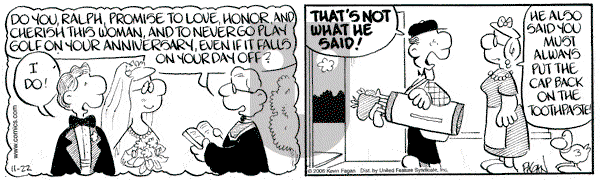 Drabble on Wednesday November 22, 2006 Comic Strip