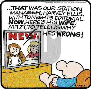 Ziggy on Thursday February 1, 2018 Comic Strip