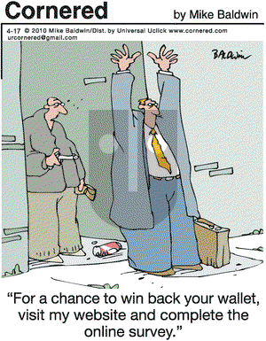 Cornered on Saturday April 17, 2010 Comic Strip