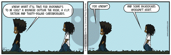 The Boondocks on Friday July 22, 2005 Comic Strip