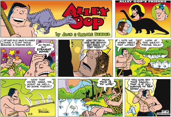 Alley Oop on Sunday August 8, 2004 Comic Strip