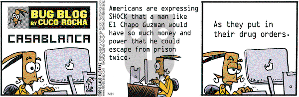 La Cucaracha on Friday July 31, 2015 Comic Strip
