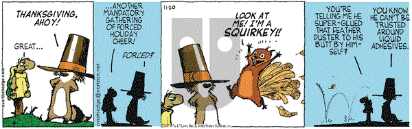 Over the Hedge on Thursday February 21, 2008 Comic Strip
