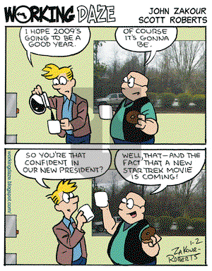 Working Daze on Wednesday January 21, 2009 Comic Strip