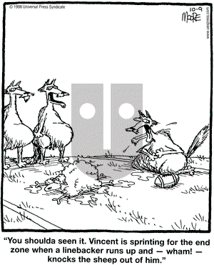 In the Bleachers on Friday October 9, 1998 Comic Strip