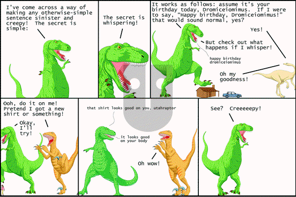 Dinosaur Comics - Friday August 8, 2014 Comic Strip