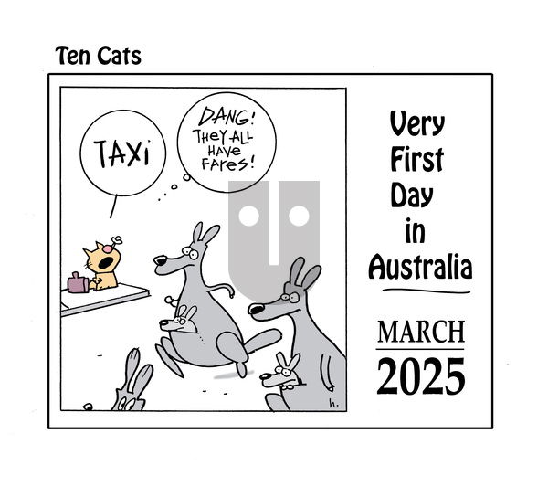 Ten Cats on Wednesday March 19, 2025 Comic Strip