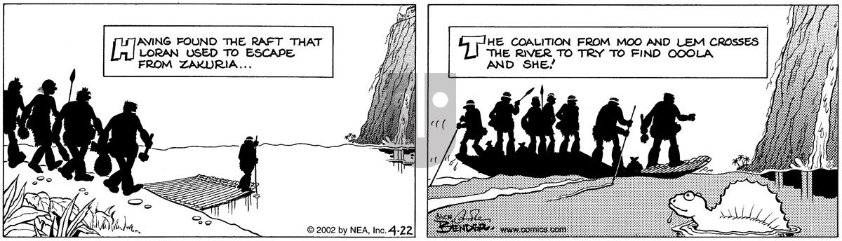 Alley Oop - Monday April 22, 2002 Comic Strip