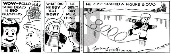 Nancy on Monday January 13, 1997 Comic Strip