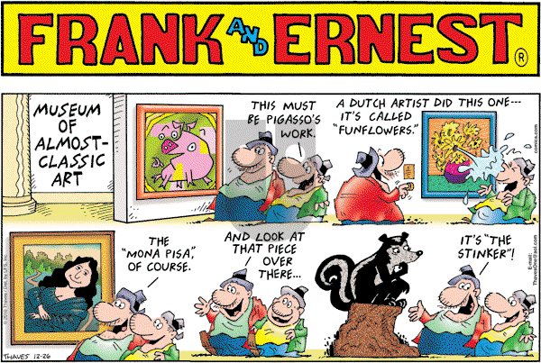 Frank and Ernest on Sunday December 26, 2010 Comic Strip
