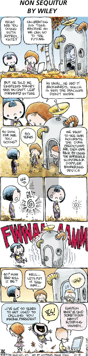 Non Sequitur on Sunday October 8, 2006 Comic Strip