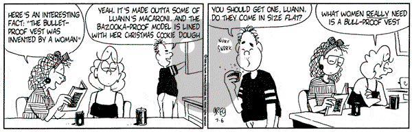 Luann on Thursday July 6, 1995 Comic Strip