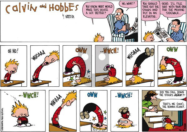 Calvin and Hobbes on Sunday September 25, 1988 Comic Strip