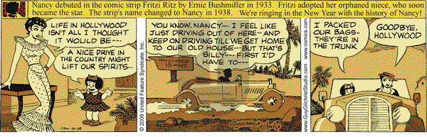 Nancy on Saturday January 10, 2009 Comic Strip