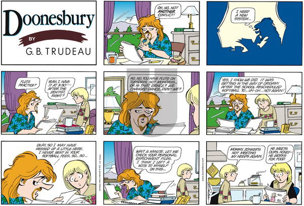 Doonesbury on Sunday April 1, 2001 Comic Strip