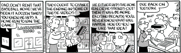 Drabble on Thursday July 3, 2003 Comic Strip