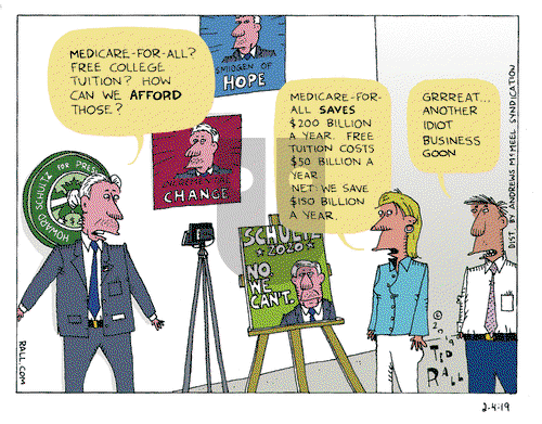 Ted Rall on Monday February 4, 2019 Comic Strip
