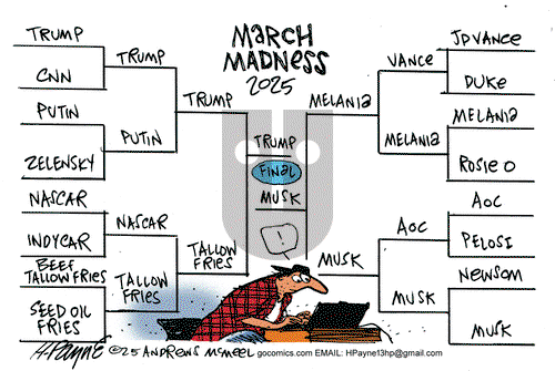 Henry Payne on Wednesday March 19, 2025 Comic Strip