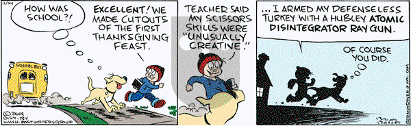 Red and Rover on Tuesday November 24, 2009 Comic Strip
