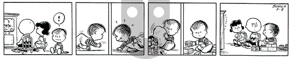 Peanuts on Monday March 8, 1954 Comic Strip