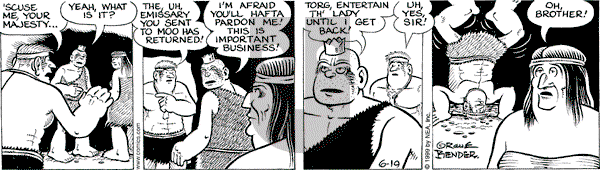 Alley Oop on Saturday June 19, 1999 Comic Strip